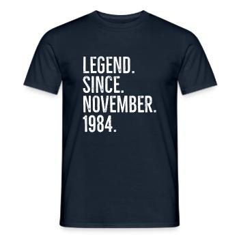 Légende depuis novembre 1984 - T-shirt homme - marine - Devant - AI Model Male 178 light (178cm)