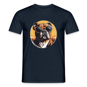 Bulldogge 2 - Männer T-Shirt - Navy - Vorne - AI Model Male 178 light (178cm)