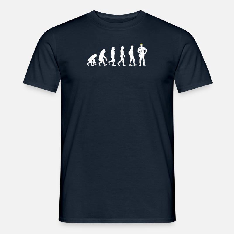Elektriker Evolution Geschenk - Männer T-Shirt - Navy