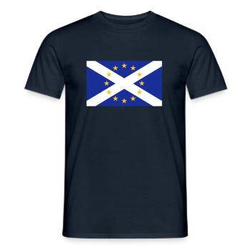 Scotland in the EU - Men's T-Shirt - navy - Front - AI Model Male 178 light (178cm)