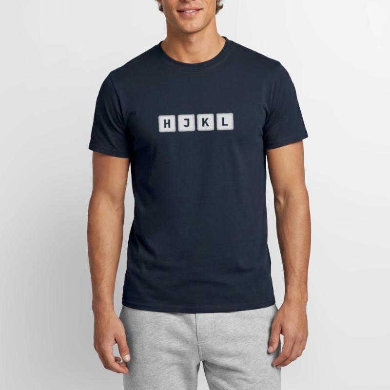 HJKL Computer-Tasten vi & Vim Code Geeks & Nerds Männer T-Shirt
