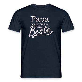 Papa ist der aller beste - Männer T-Shirt - Navy - Vorne - AI Model Male 178 light (178cm)