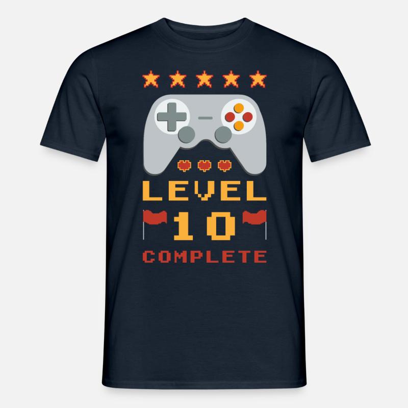 10. Geburtstag Level 10 Complete - Männer T-Shirt - Navy