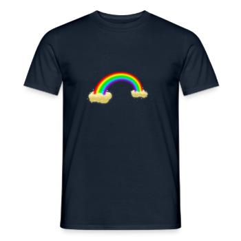 Rainbow - Männer T-Shirt - Navy - Vorne - AI Model Male 178 light (178cm)