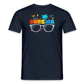 Korsika Frankreich Urlaub Korsisches - Männer T-Shirt - Navy - Vorne - AI Model Male 178 light (178cm)