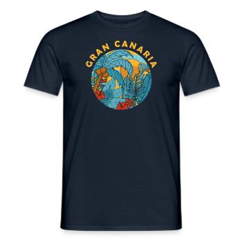 Spanischer Sommerurlaub Kanarische Inseln - Männer T-Shirt - Navy - Vorne - AI Model Male 178 light (178cm)