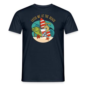 Sommerferien Karibik Reisen nach Aruba - Männer T-Shirt - Navy - Vorne - AI Model Male 178 light (178cm)