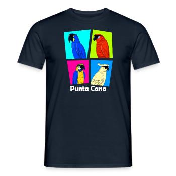 Funny Holiday Dominikanische Republik Punta Cana - Männer T-Shirt - Navy - Vorne - AI Model Male 178 light (178cm)