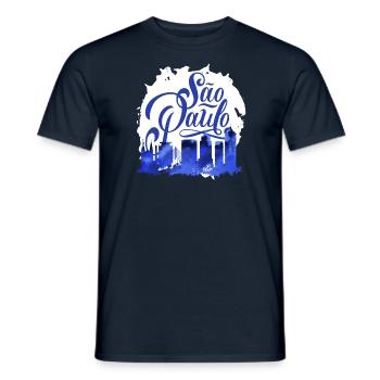 Reisende Südamerika Reisen Brasilien Sao Paulo - Männer T-Shirt - Navy - Vorne - AI Model Male 178 light (178cm)