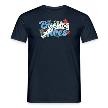 Argentinien Reisende Flora Buenos Aires - Männer T-Shirt - Navy - Vorne - AI Model Male 178 light (178cm)