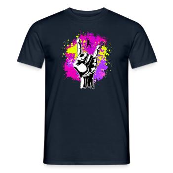 Rockmusik Slacklining Liebhaber Geschenk Slackline - Männer T-Shirt - Navy - Vorne - AI Model Male 178 light (178cm)