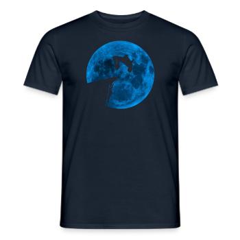 Backflip Klippenspringen Hobby Mond Backflip - Männer T-Shirt - Navy - Vorne - AI Model Male 178 light (178cm)
