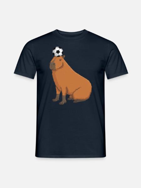 Capybara Football - Men's T-Shirt - navy