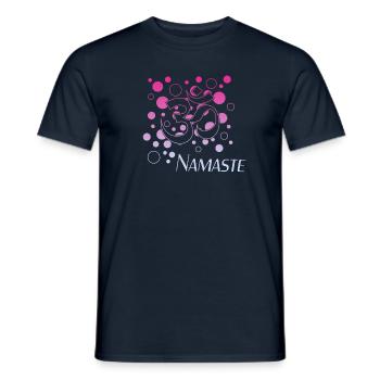 Namaste Yoga - Männer T-Shirt - Navy - Vorne - AI Model Male 178 light (178cm)