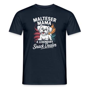 Malteser Mama, marchand de snacks légendaire - T-shirt homme - marine - Devant - AI Model Male 178 light (178cm)