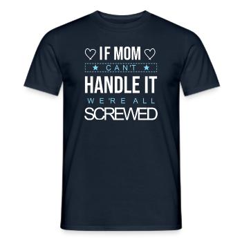 meilleure maman meilleure maman mère supermama - T-shirt homme - marine - Devant - AI Model Male 178 light (178cm)