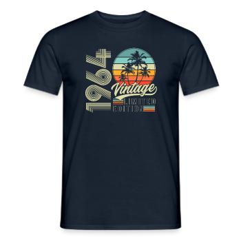 1964 Vintage Jahrgang Retro Geburtstag Geschenk - Männer T-Shirt - Navy - Vorne - AI Model Male 178 light (178cm)