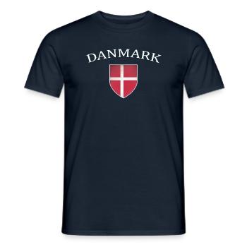 Danmark, Dänemark, - Männer T-Shirt - Navy - Vorne - AI Model Male 178 light (178cm)