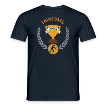 Faustball Sieger Gewinner Turnier Meisterschaft - Männer T-Shirt - Navy - Vorne - AI Model Male 178 light (178cm)