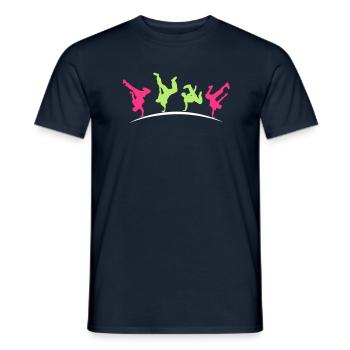 Break Dance Hip-Hop-danseur18 - Männer T-Shirt - Navy - Vorne - AI Model Male 178 light (178cm)