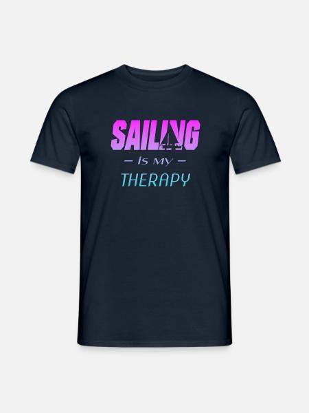 sailing segeln segler - Männer T-Shirt - Navy