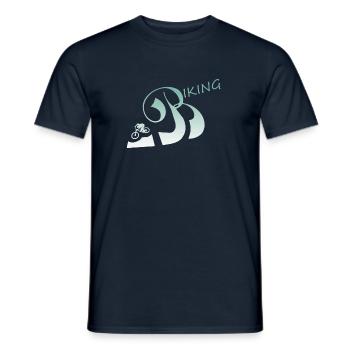 biken - Männer T-Shirt - Navy - Vorne - AI Model Male 178 light (178cm)