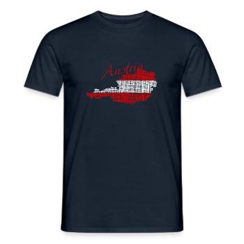 Austria - Männer T-Shirt - Navy - Vorne - AI Model Male 178 light (178cm)