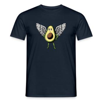 Elégant avocat ange dame avec des ailes - T-shirt homme - marine - Devant - AI Model Male 178 light (178cm)