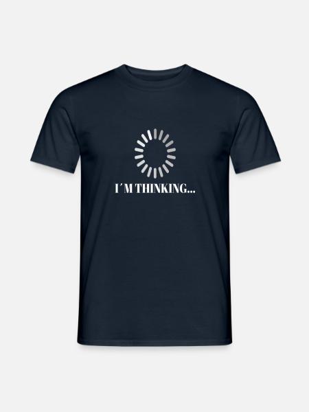 I AM THINGING… TEE, GAMER, NERD - Männer T-Shirt - Navy