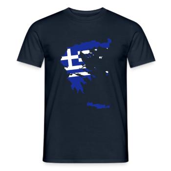 Greece - Men's T-Shirt - navy - Front - AI Model Male 178 light (178cm)