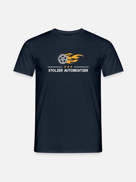 Autobesitzer neues Auto Autofan ich liebe Autos - Männer T-Shirt - Navy