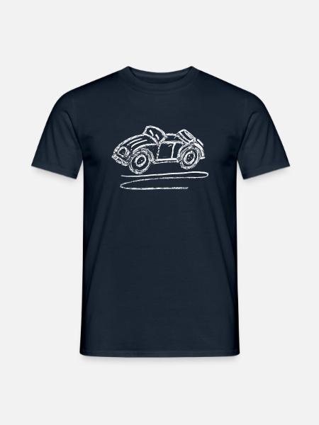 Retro Cabrio Look 001 - Männer T-Shirt - Navy