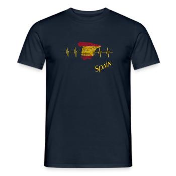 Spain - Männer T-Shirt - Navy - Vorne - AI Model Male 178 light (178cm)