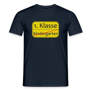 Kindergarten Schule 1 Klasse - Männer T-Shirt - Navy - Vorne - AI Model Male 178 light (178cm)