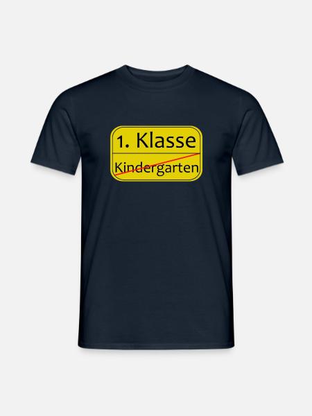 Kindergarten Schule 1 Klasse - Männer T-Shirt - Navy