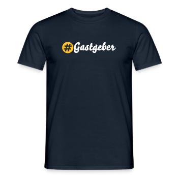 Gastgeber - Männer T-Shirt - Navy - Vorne - AI Model Male 178 light (178cm)