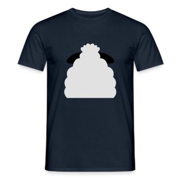 sheep back - Men's T-Shirt - navy - Front - AI Model Male 178 light (178cm)
