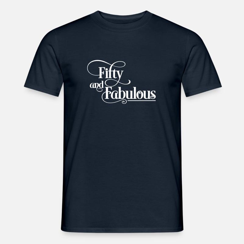 Fünfzig - Männer T-Shirt - Navy
