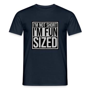 Not short fun sized - Men's T-Shirt - navy - Front - AI Model Male 178 light (178cm)