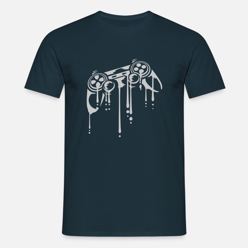 Drops Controller Retro Graffiti - Men's T-Shirt - navy