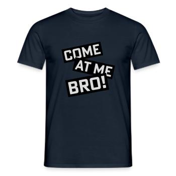 Viens à moi bro - T-shirt homme - marine - Devant - AI Model Male 178 light (178cm)