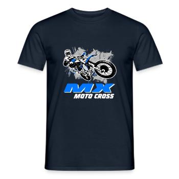 Supercross - Moto Cross - Motocross - Men's T-Shirt - navy - Front - AI Model Male 178 light (178cm)