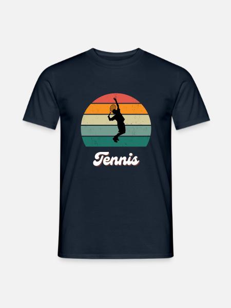 Retro Tennis Legend - Männer T-Shirt - Navy