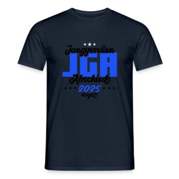 Enterrement de vie de garçon enterrement de vie de garçon 2025 - T-shirt homme - marine - Devant - AI Model Male 178 light (178cm)