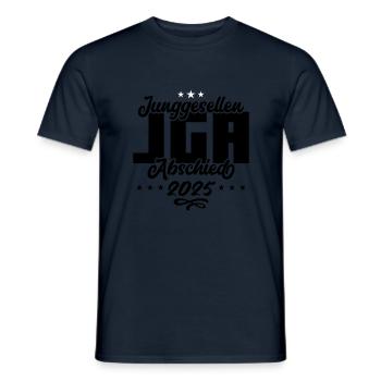 Enterrement de vie de garçon enterrement de vie de garçon 2025 - T-shirt homme - marine - Devant - AI Model Male 178 light (178cm)