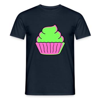 Cupcake - T-shirt homme - marine - Devant - AI Model Male 178 light (178cm)