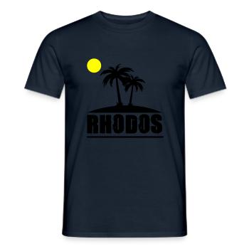 Rhodes - Men's T-Shirt - navy - Front - AI Model Male 178 light (178cm)