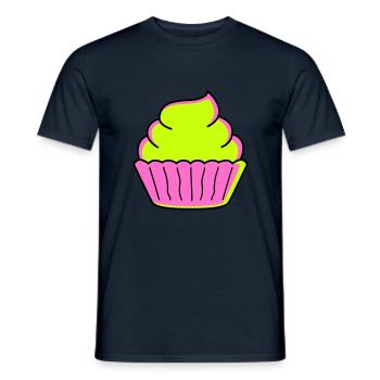 Cupcake - T-shirt homme - marine - Devant - AI Model Male 178 light (178cm)