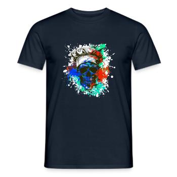 Chef Totenkopf Koch - Men's T-Shirt - navy - Front - AI Model Male 178 light (178cm)
