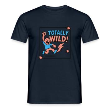 Comic Energy Explosion - Men's T-Shirt - navy - Front - AI Model Male 178 light (178cm)